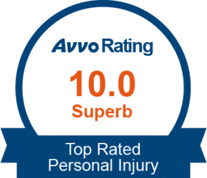 Top Rated Personal Injury AVVO Rating Badge